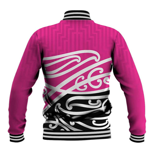 All Pink New Zealand Kowhai Ngutukak Baseball Jacket - Aussie Hoodie