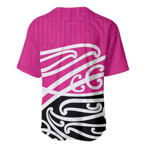 All Pink New Zealand Kowhai Ngutukak Baseball Jersey - Aussie Hoodie