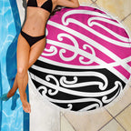 All Pink New Zealand Kowhai Ngutukak Beach Blanket - Aussie Hoodie