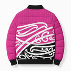 All Pink New Zealand Kowhai Ngutukak Bomber Puffer Jacket - Aussie Hoodie