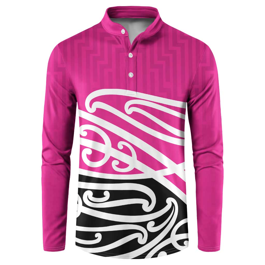 All Pink New Zealand Kowhai Ngutukak Button Sweatshirt - Aussie Hoodie