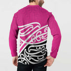 All Pink New Zealand Kowhai Ngutukak Button Sweatshirt - Aussie Hoodie