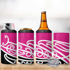 All Pink New Zealand Kowhai Ngutukak 4 in 1 Can Cooler Tumbler - Aussie Hoodie