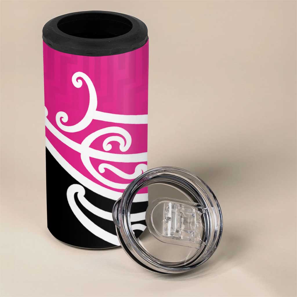 All Pink New Zealand Kowhai Ngutukak 4 in 1 Can Cooler Tumbler - Aussie Hoodie
