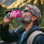 All Pink New Zealand Kowhai Ngutukak 4 in 1 Can Cooler Tumbler - Aussie Hoodie