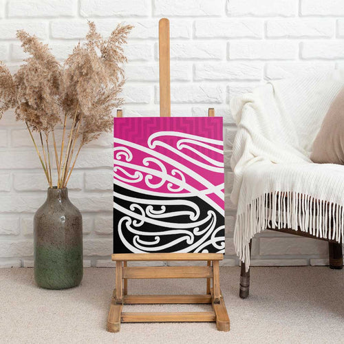 All Pink New Zealand Kowhai Ngutukak Canvas Wall Art - Aussie Hoodie