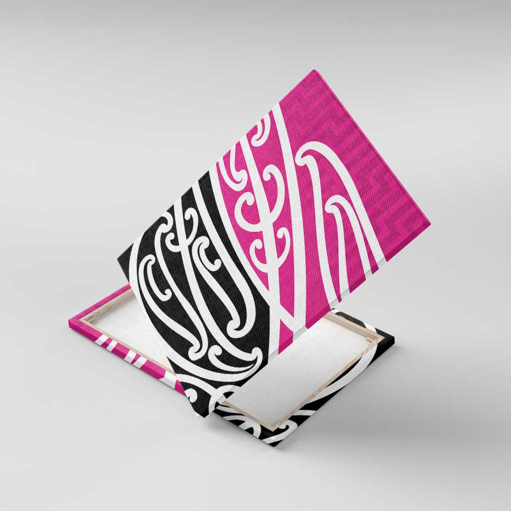 All Pink New Zealand Kowhai Ngutukak Canvas Wall Art - Aussie Hoodie