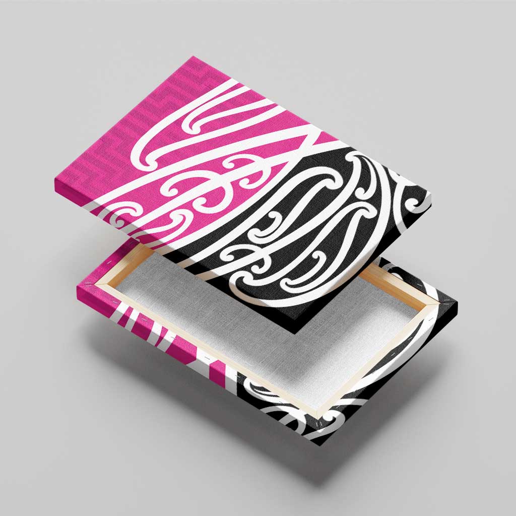 All Pink New Zealand Kowhai Ngutukak Canvas Wall Art - Aussie Hoodie