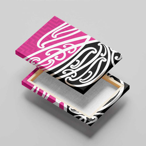 All Pink New Zealand Kowhai Ngutukak Canvas Wall Art - Aussie Hoodie