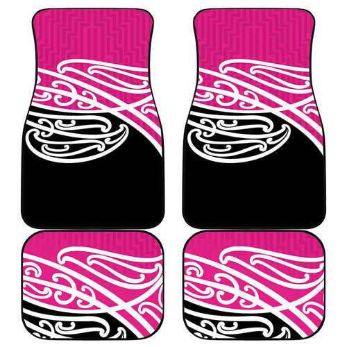 All Pink New Zealand Kowhai Ngutukak Car Mats - Aussie Hoodie