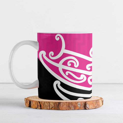 All Pink New Zealand Kowhai Ngutukak Ceramic Mug - Aussie Hoodie
