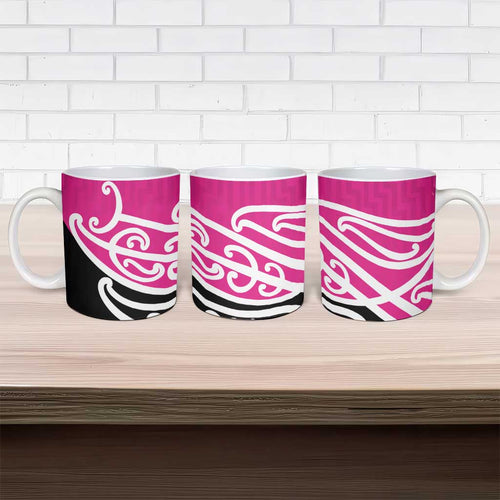 All Pink New Zealand Kowhai Ngutukak Ceramic Mug - Aussie Hoodie