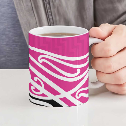 All Pink New Zealand Kowhai Ngutukak Ceramic Mug - Aussie Hoodie