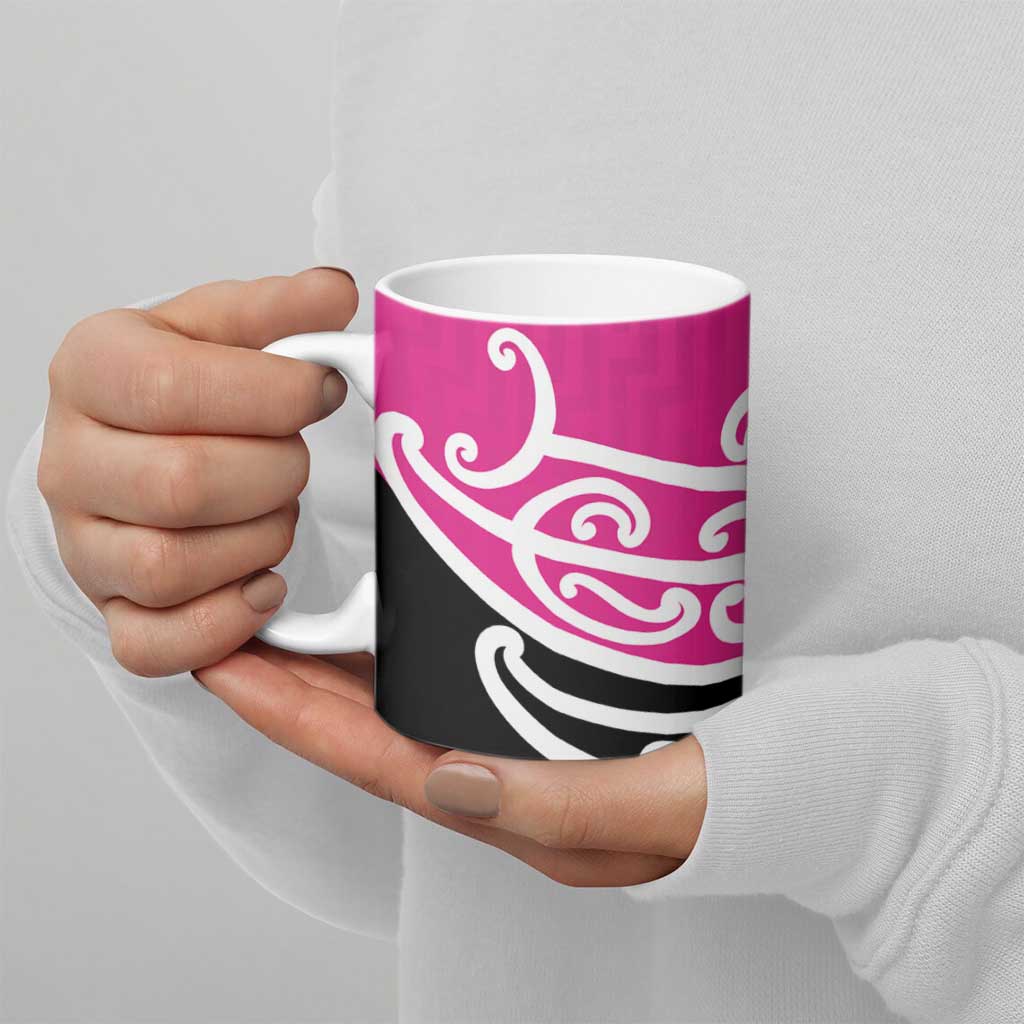All Pink New Zealand Kowhai Ngutukak Ceramic Mug - Aussie Hoodie