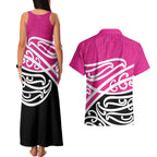 All Pink New Zealand Kowhai Ngutukak Couples Matching Tank Maxi Dress and Hawaiian Shirt - Aussie Hoodie