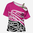 All Pink New Zealand Kowhai Ngutukak Cross Shoulder Shirt - Aussie Hoodie