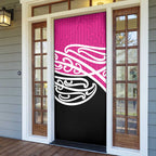 All Pink New Zealand Kowhai Ngutukak Door Cover - Aussie Hoodie