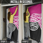 All Pink New Zealand Kowhai Ngutukak Door Cover - Aussie Hoodie