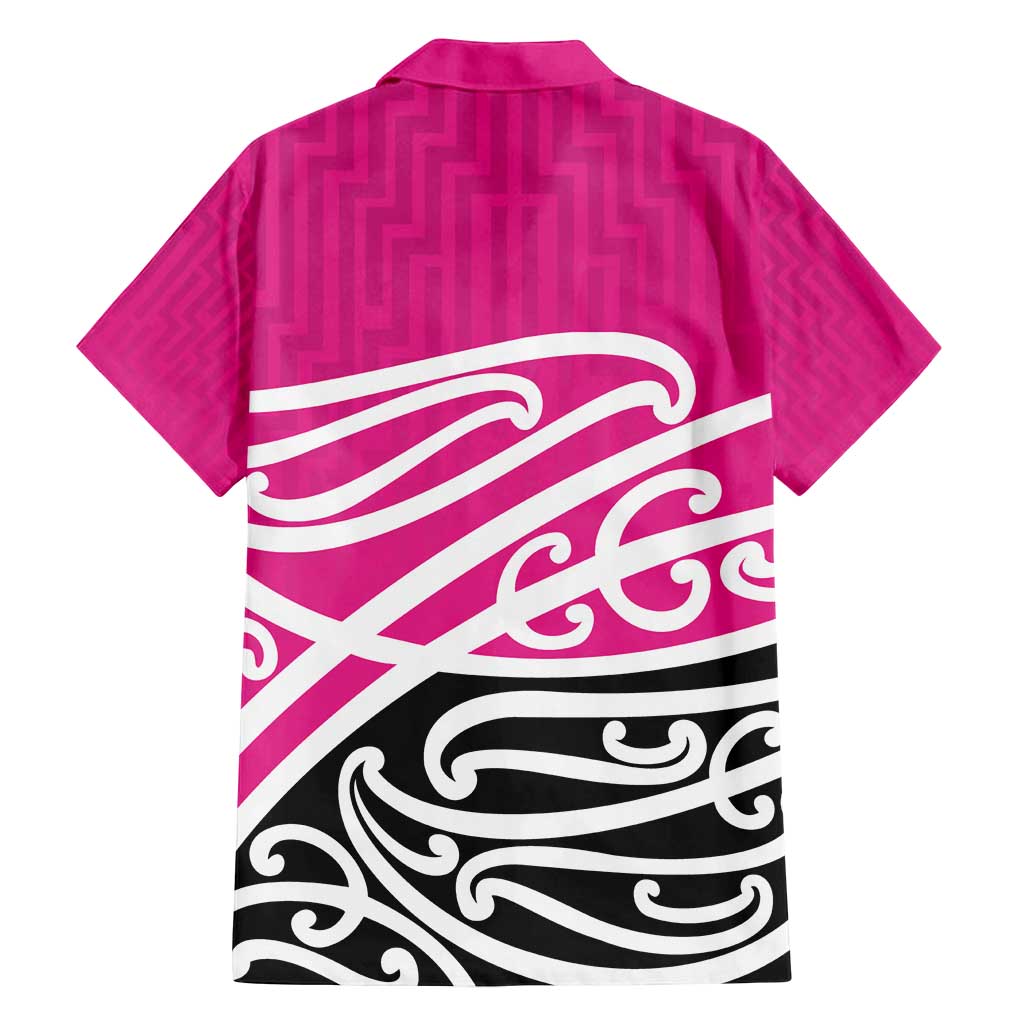 All Pink New Zealand Kowhai Ngutukak Family Matching Puletasi and Hawaiian Shirt - Aussie Hoodie