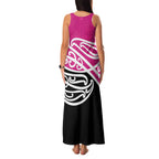 All Pink New Zealand Kowhai Ngutukak Family Matching Tank Maxi Dress and Hawaiian Shirt - Aussie Hoodie