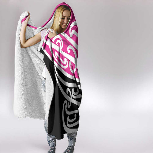 All Pink New Zealand Kowhai Ngutukak Hooded Blanket - Aussie Hoodie