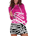 All Pink New Zealand Kowhai Ngutukak Hoodie Dress - Aussie Hoodie