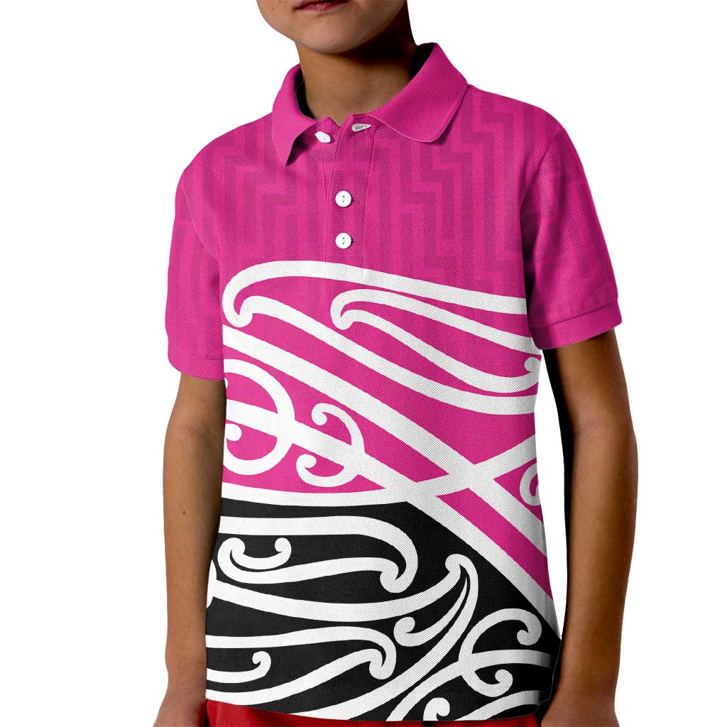 All Pink New Zealand Kowhai Ngutukak Kid Polo Shirt - Aussie Hoodie
