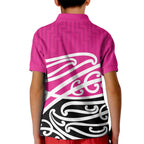 All Pink New Zealand Kowhai Ngutukak Kid Polo Shirt - Aussie Hoodie