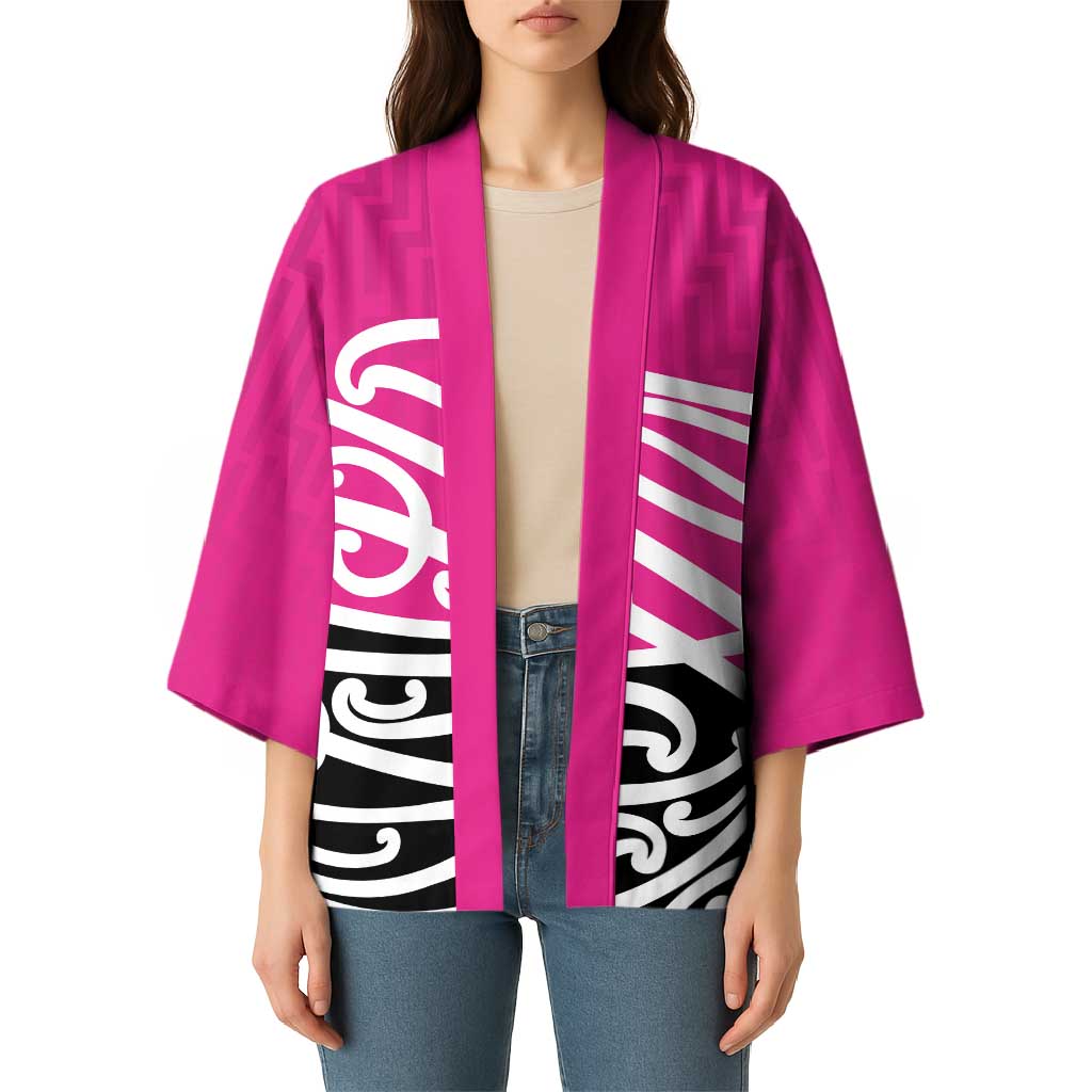 All Pink New Zealand Kowhai Ngutukak Kimono - Aussie Hoodie