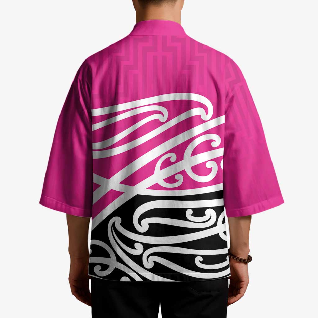 All Pink New Zealand Kowhai Ngutukak Kimono - Aussie Hoodie