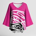 All Pink New Zealand Kowhai Ngutukak Kimono Sleeve Blouse - Aussie Hoodie