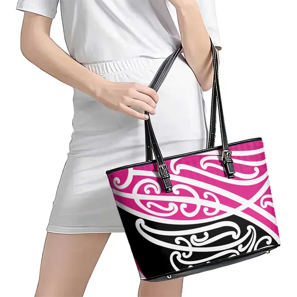 All Pink New Zealand Kowhai Ngutukak Leather Tote Bag - Aussie Hoodie