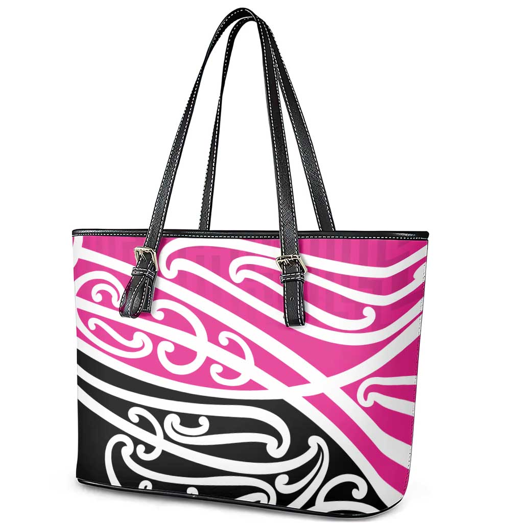 All Pink New Zealand Kowhai Ngutukak Leather Tote Bag - Aussie Hoodie