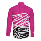 All Pink New Zealand Kowhai Ngutukak Long Sleeve Button Shirt - Aussie Hoodie
