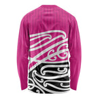 All Pink New Zealand Kowhai Ngutukak Long Sleeve Shirt - Aussie Hoodie