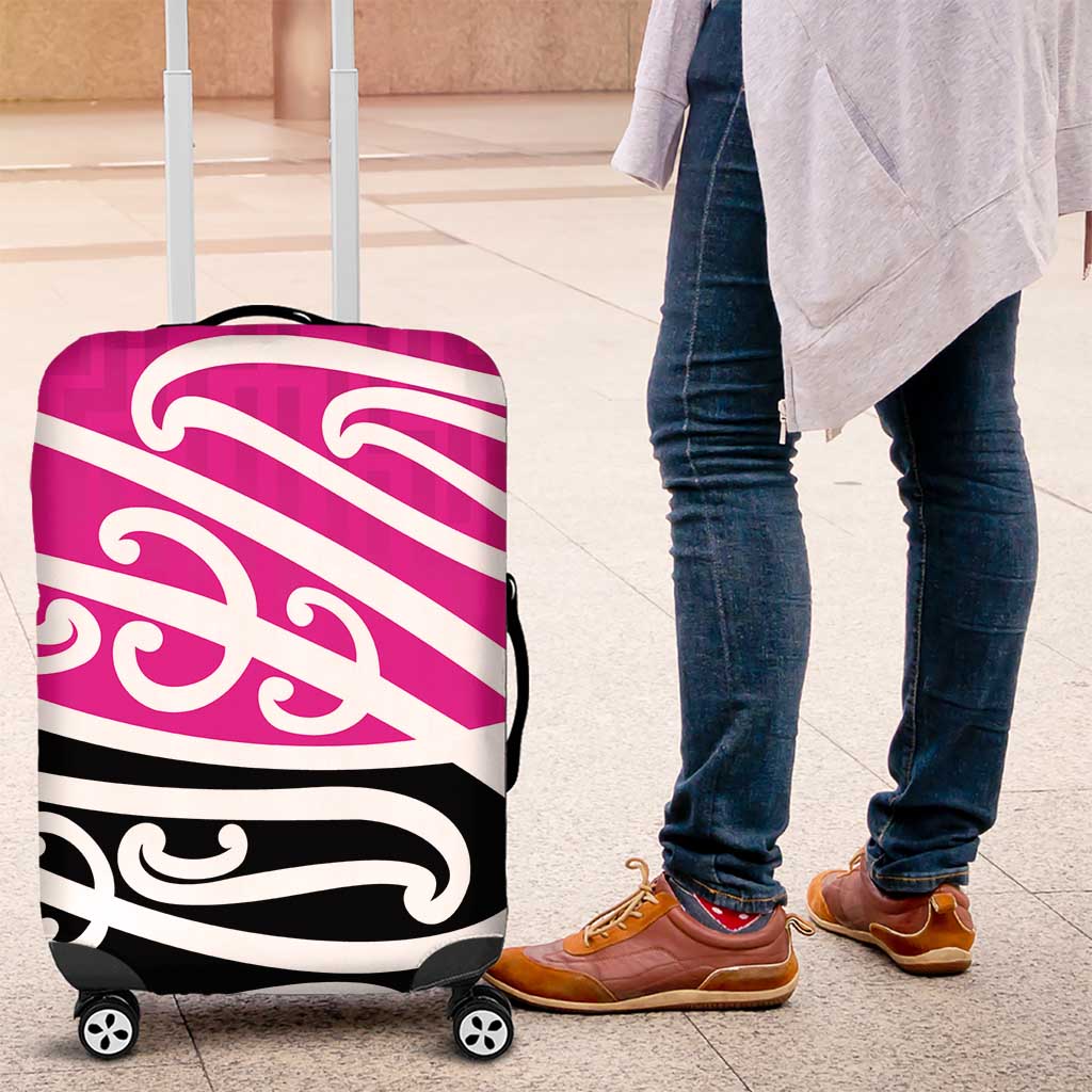 All Pink New Zealand Kowhai Ngutukak Luggage Cover - Aussie Hoodie