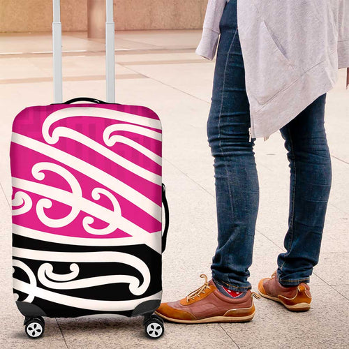 All Pink New Zealand Kowhai Ngutukak Luggage Cover - Aussie Hoodie