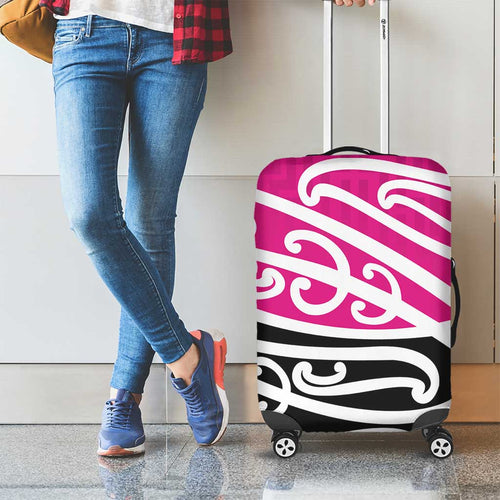 All Pink New Zealand Kowhai Ngutukak Luggage Cover - Aussie Hoodie