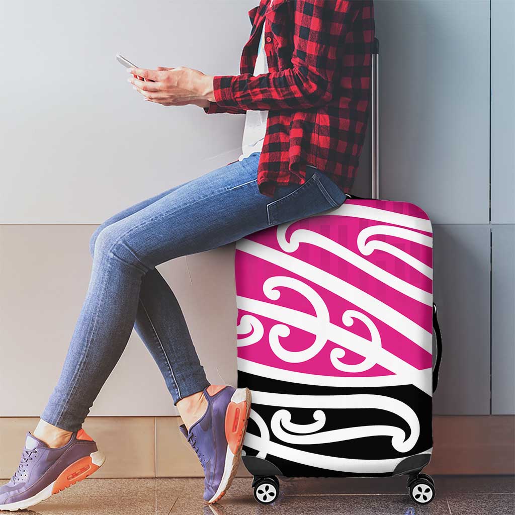 All Pink New Zealand Kowhai Ngutukak Luggage Cover - Aussie Hoodie