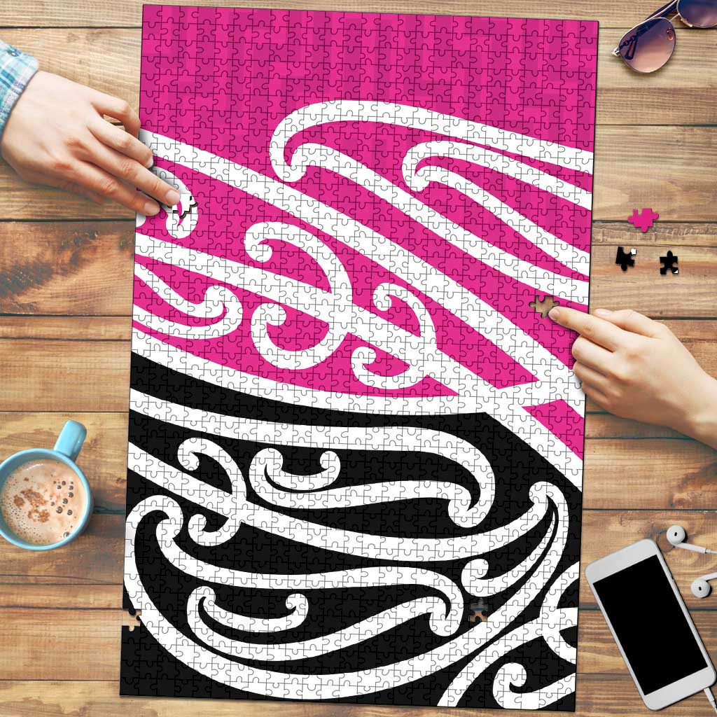 All Pink New Zealand Kowhai Ngutukak Puzzle - Aussie Hoodie