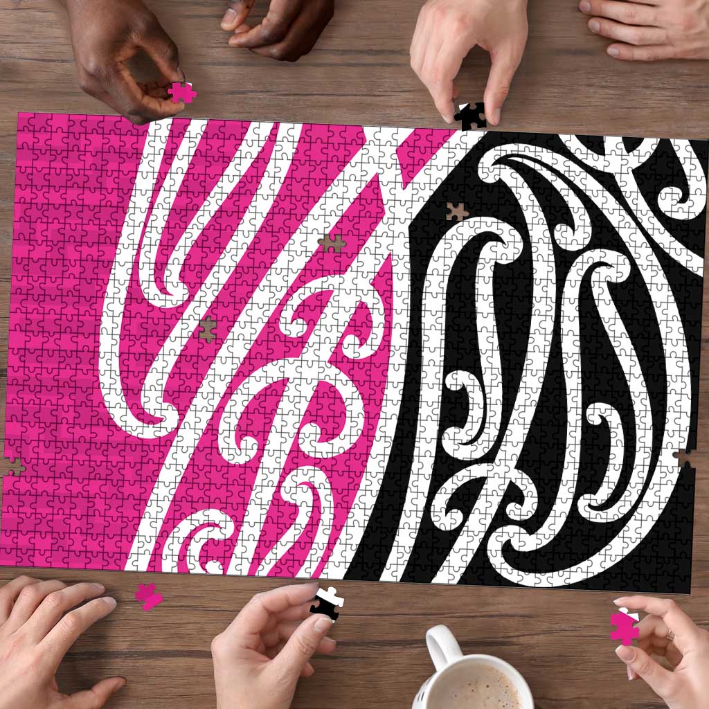 All Pink New Zealand Kowhai Ngutukak Puzzle - Aussie Hoodie