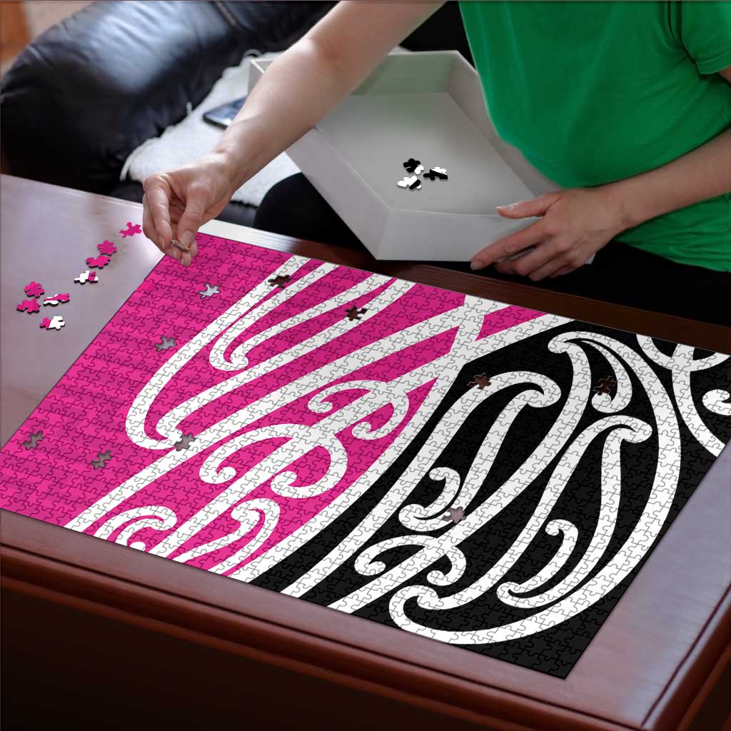 All Pink New Zealand Kowhai Ngutukak Puzzle - Aussie Hoodie