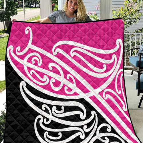 All Pink New Zealand Kowhai Ngutukak Quilt - Aussie Hoodie