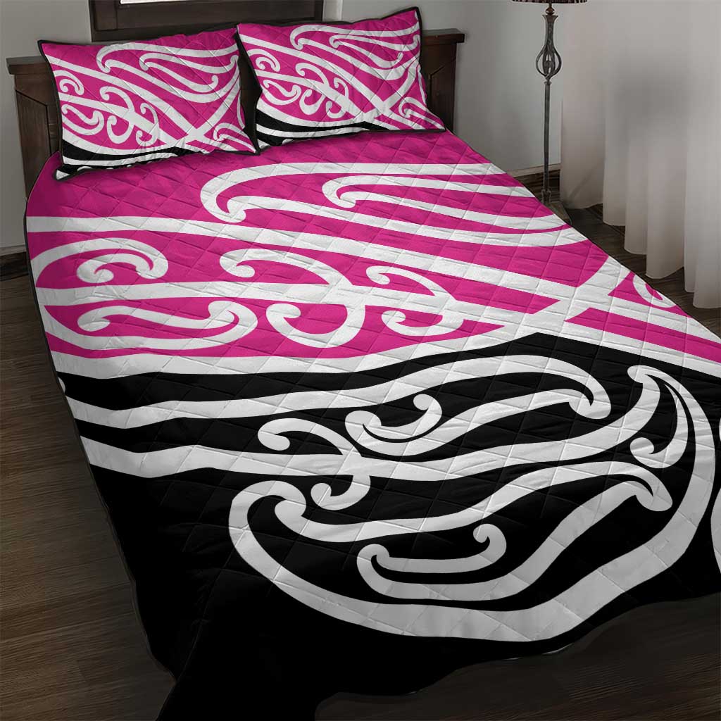 All Pink New Zealand Kowhai Ngutukak Quilt Bed Set - Aussie Hoodie