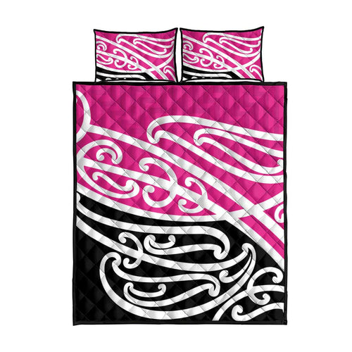 All Pink New Zealand Kowhai Ngutukak Quilt Bed Set - Aussie Hoodie