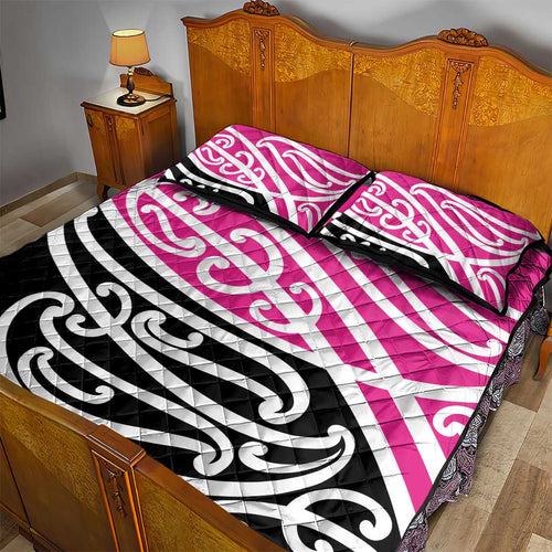 All Pink New Zealand Kowhai Ngutukak Quilt Bed Set - Aussie Hoodie