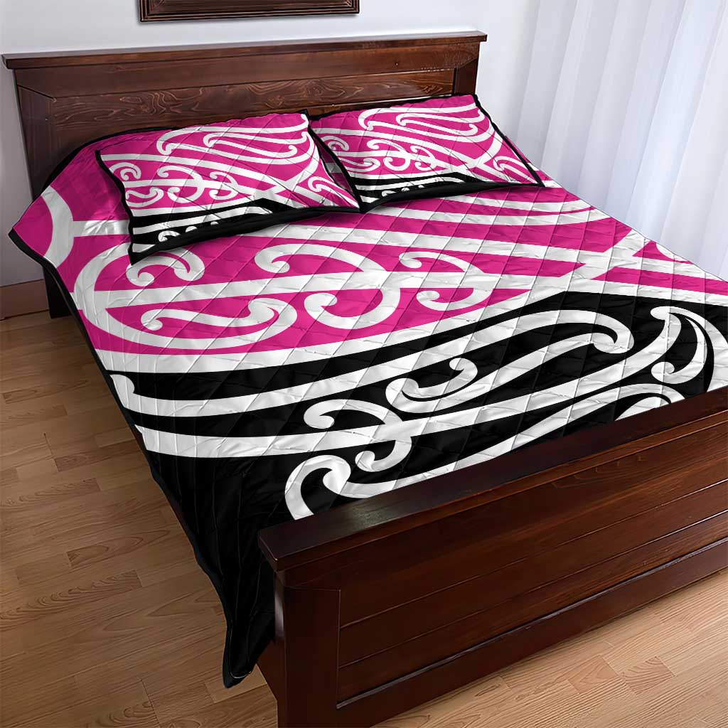 All Pink New Zealand Kowhai Ngutukak Quilt Bed Set - Aussie Hoodie