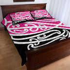 All Pink New Zealand Kowhai Ngutukak Quilt Bed Set - Aussie Hoodie