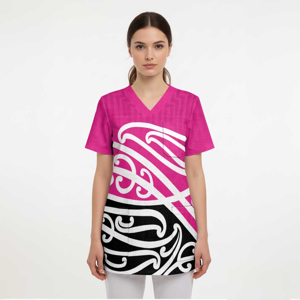 All Pink New Zealand Kowhai Ngutukak Scrub Top - Aussie Hoodie