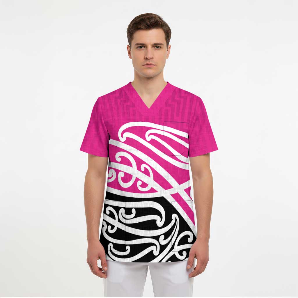 All Pink New Zealand Kowhai Ngutukak Scrub Top - Aussie Hoodie
